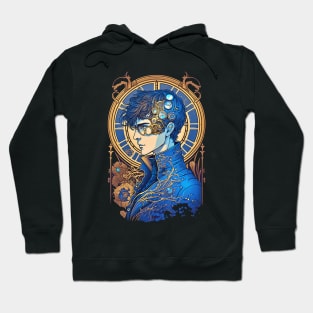 Steampunk Man - A fusion of old and new technology Hoodie